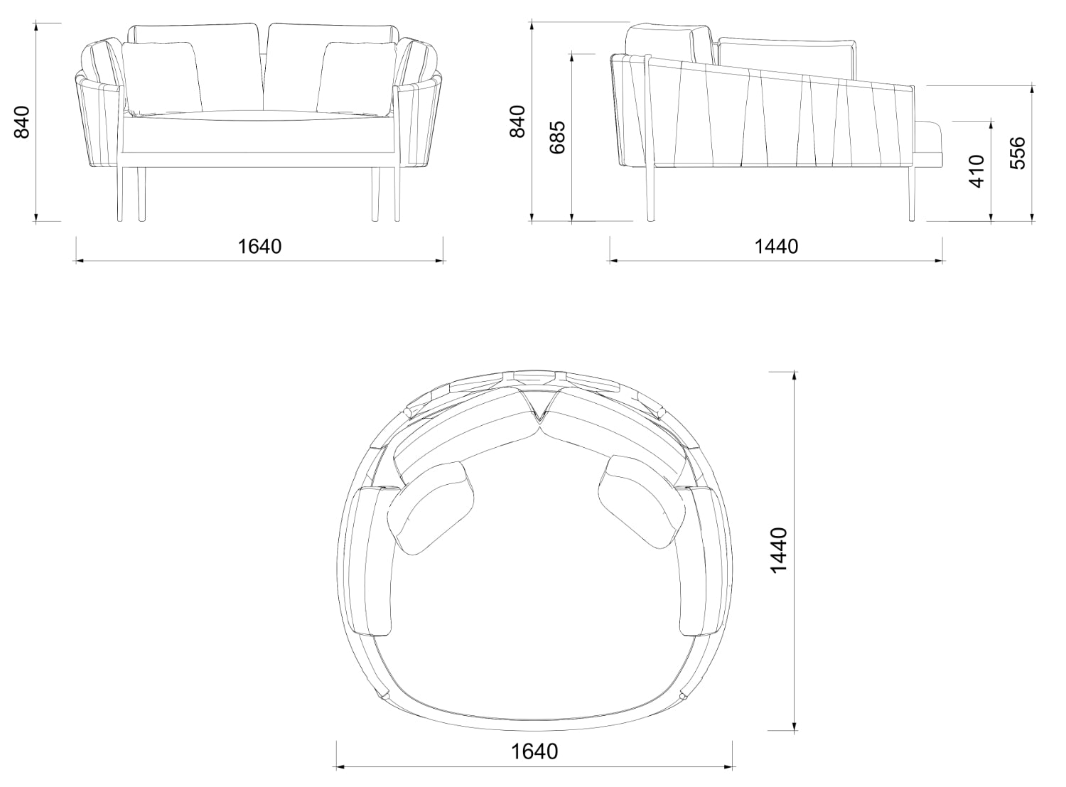 Medida-Daybed Attica | kubu #