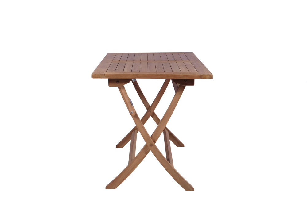 Mesa Plegable Teca Naga 70x70 cm, Sostenible y Resistente | Kubu #