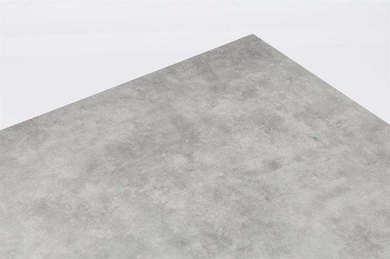 Mesa alta bar Meridian 130x70 cm aluminio blanco cristal cerámico gris claro. | Kubu #