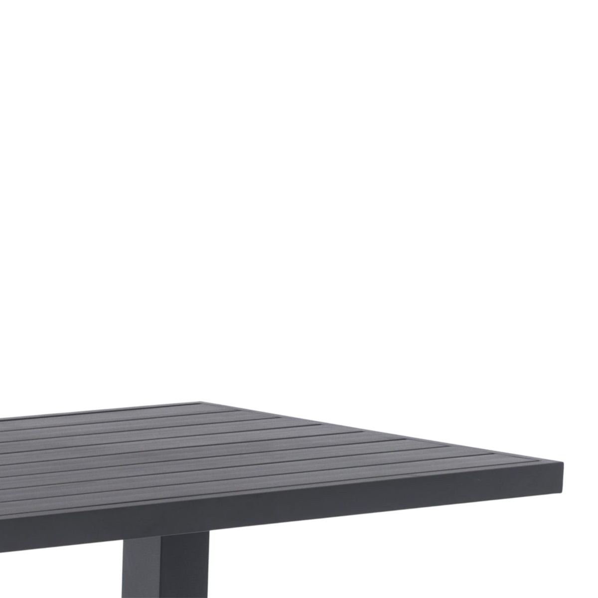 Mesa alta bar Orick 160x70 cm aluminio antracita. | KUBU #