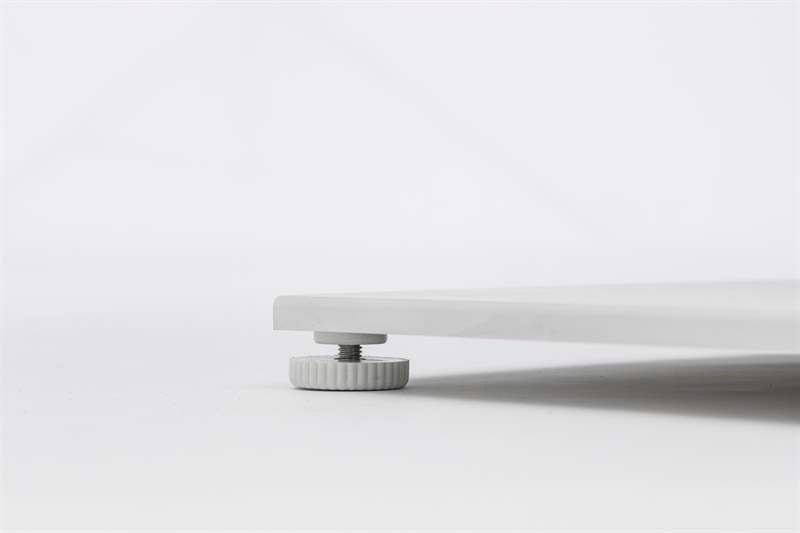 Mesa alta bar Orick 160x70 cm aluminio blanco. | Kubu #