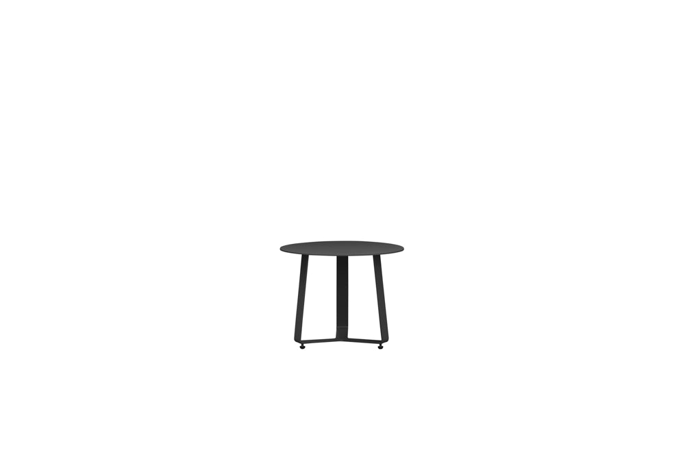 Mesa auxiliar Bangor Ø 45 cm aluminio antracita | Kubu #