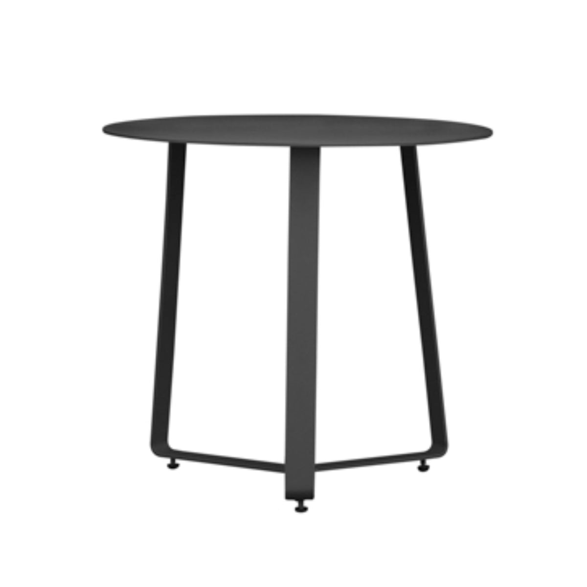 Mesa auxiliar Bangor Ø 60 cm aluminio antracita | KUBU #