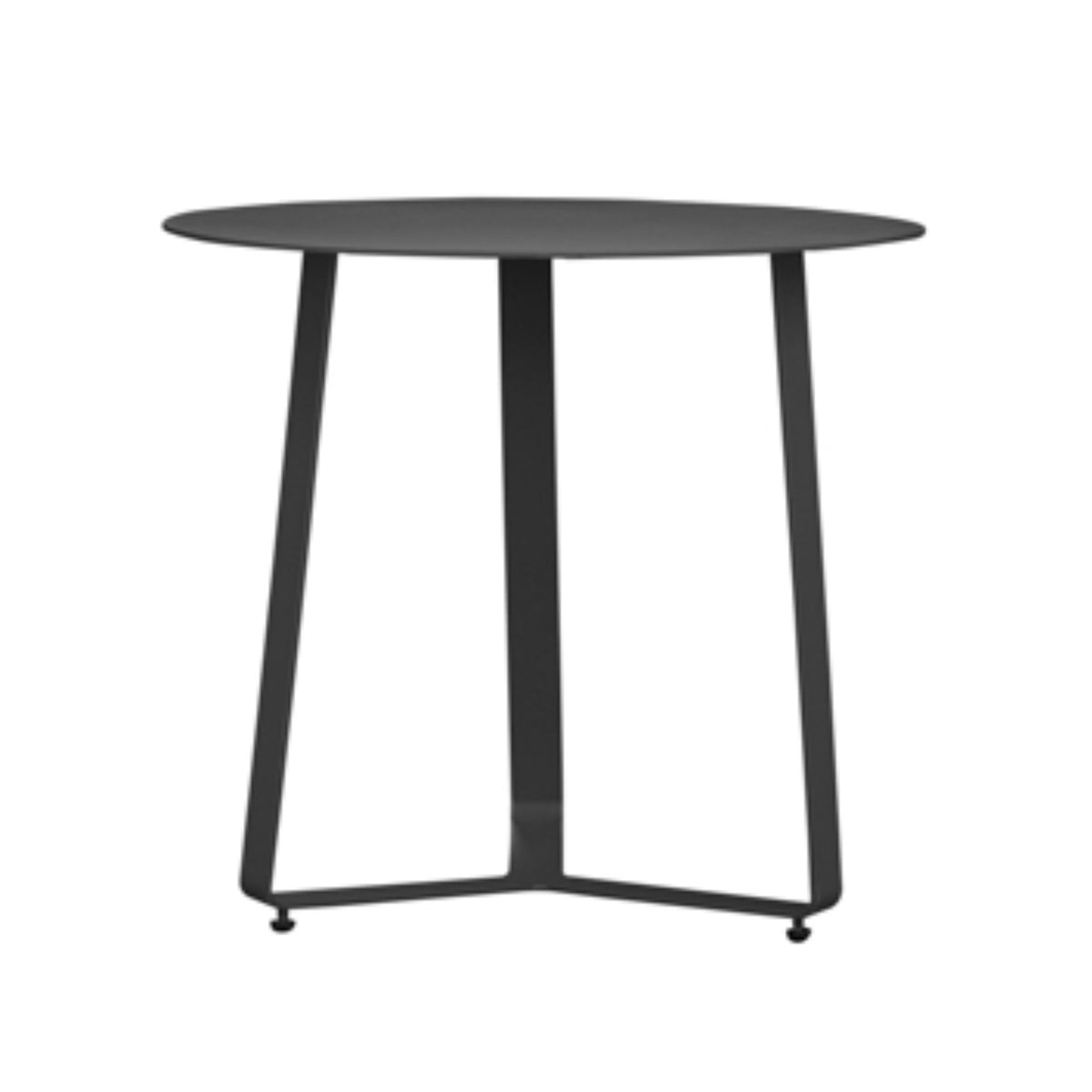 Mesa auxiliar Bangor Ø 60 cm aluminio antracita | KUBU #