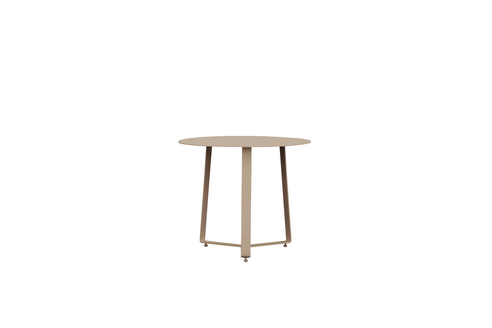 Mesa auxiliar Bangor Ø 60 cm aluminio taupe | Kubu #