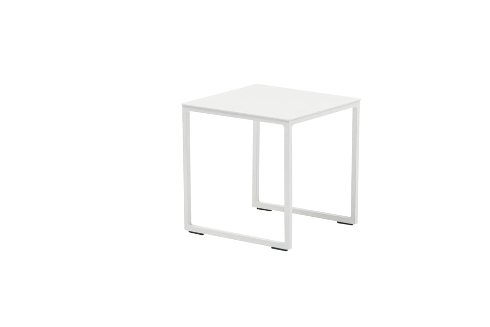Mesa auxiliar Davis aluminio blanco | Kubu #