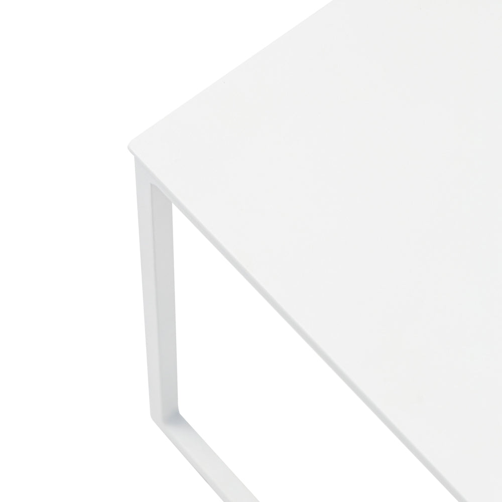 Mesa auxiliar Davis aluminio blanco | Kubu #