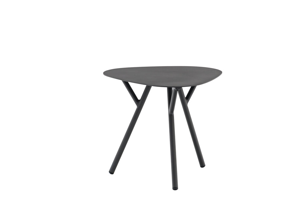 Mesa auxiliar Galt Ø 50 aluminio antracita | Kubu #
