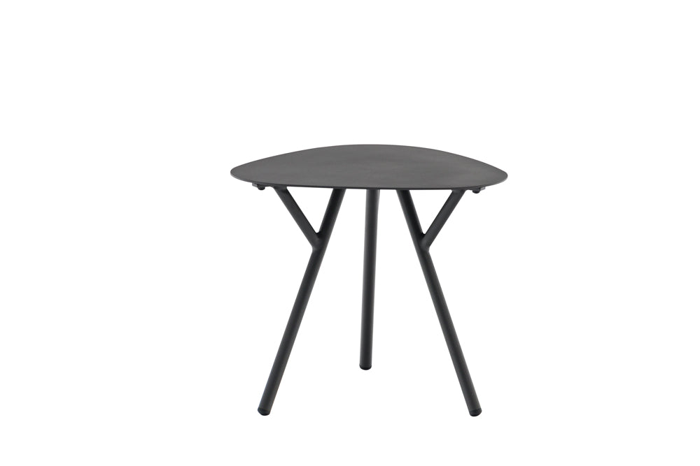 Mesa auxiliar Galt Ø 50 aluminio antracita | Kubu #