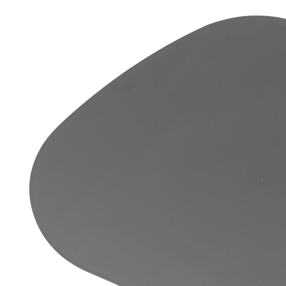 Mesa auxiliar Galt Ø 50 aluminio antracita | Kubu #