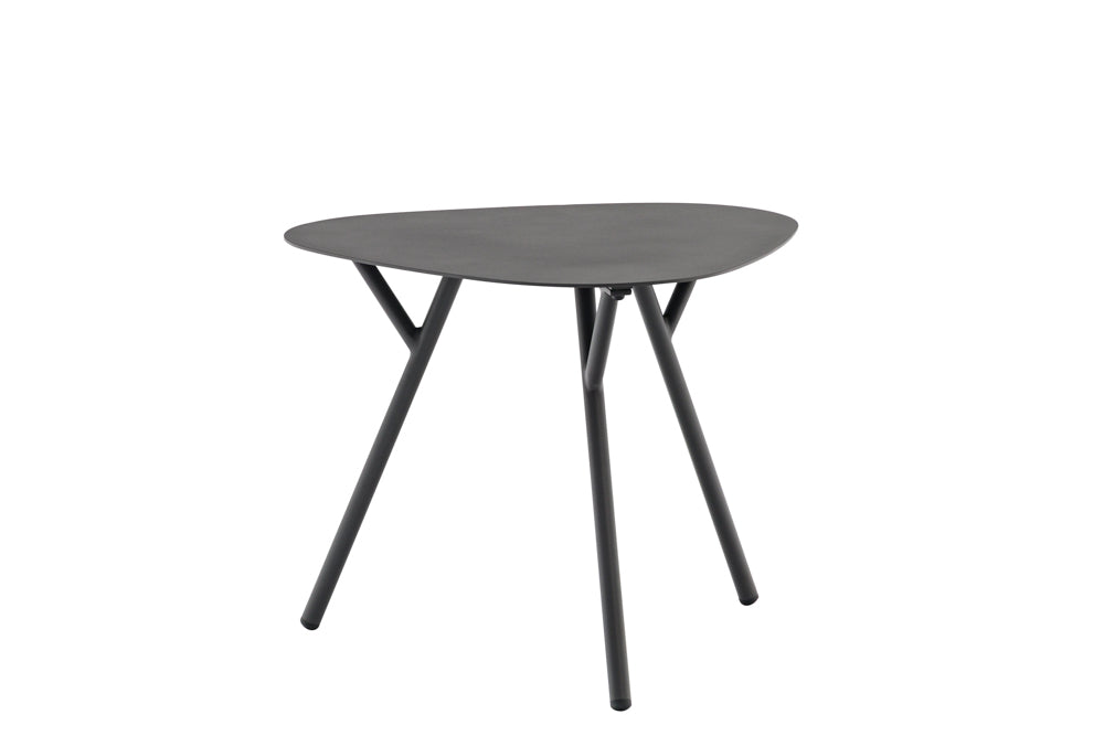 Mesa auxiliar Galt Ø 60 aluminio antracita | Kubu #