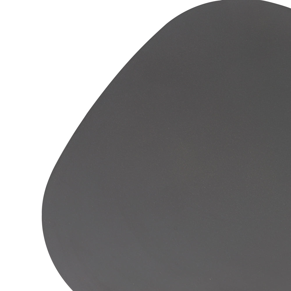 Mesa auxiliar Galt Ø 60 aluminio antracita | Kubu #
