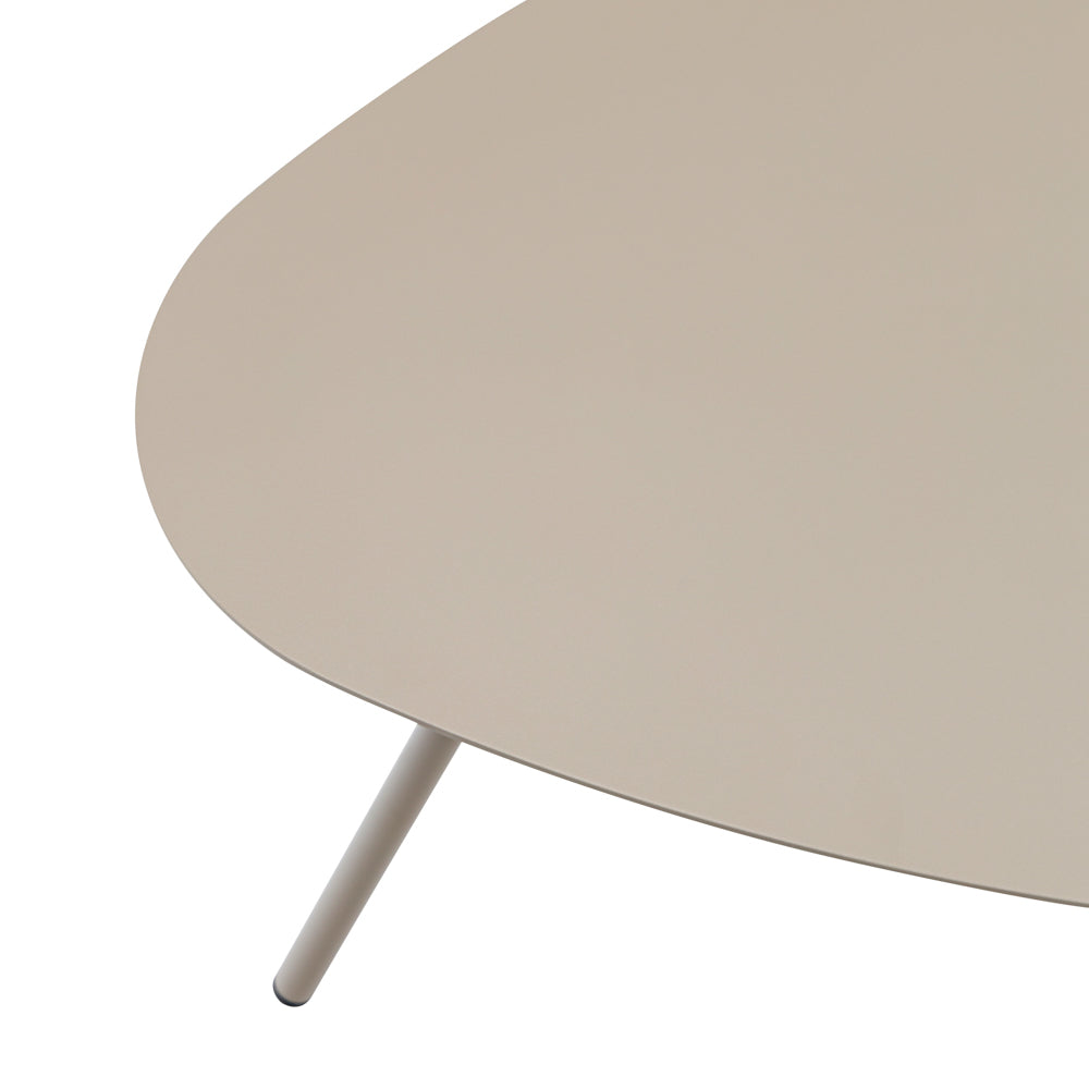 Mesa auxiliar Galt Ø 60 aluminio taupe | Kubu #