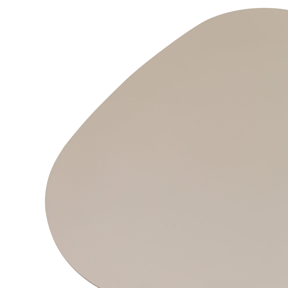 Mesa auxiliar Galt Ø 60 aluminio taupe | Kubu #
