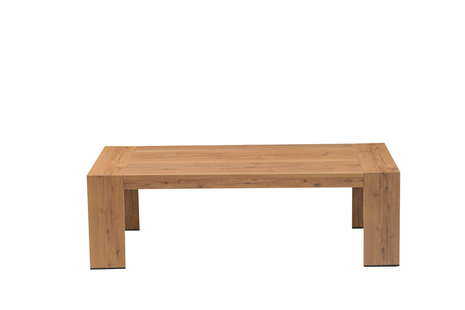 Mesa de Centro Java Aluminio Efecto Teca 130x70 cm | Kubu #
