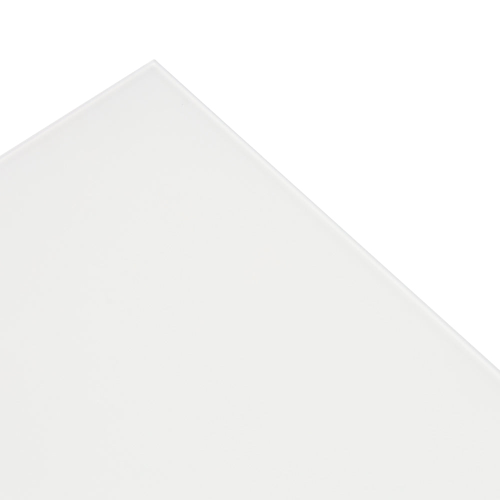 Mesa de Centro Niland Aluminio Blanco y Cristal Mate 120x60 cm | Kubu #