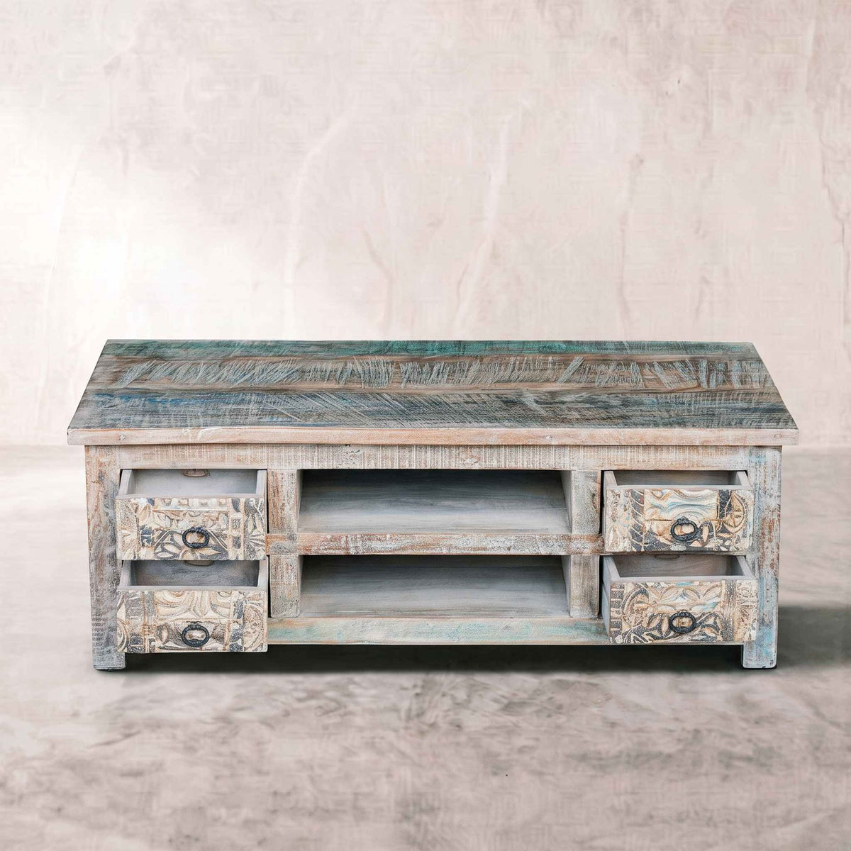 Mesa de centro Alhmirah 125x65x45cm | Madera de Mango | KUBU #