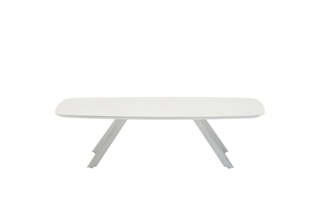 Mesa de centro Anmore aluminio blanco | Kubu #