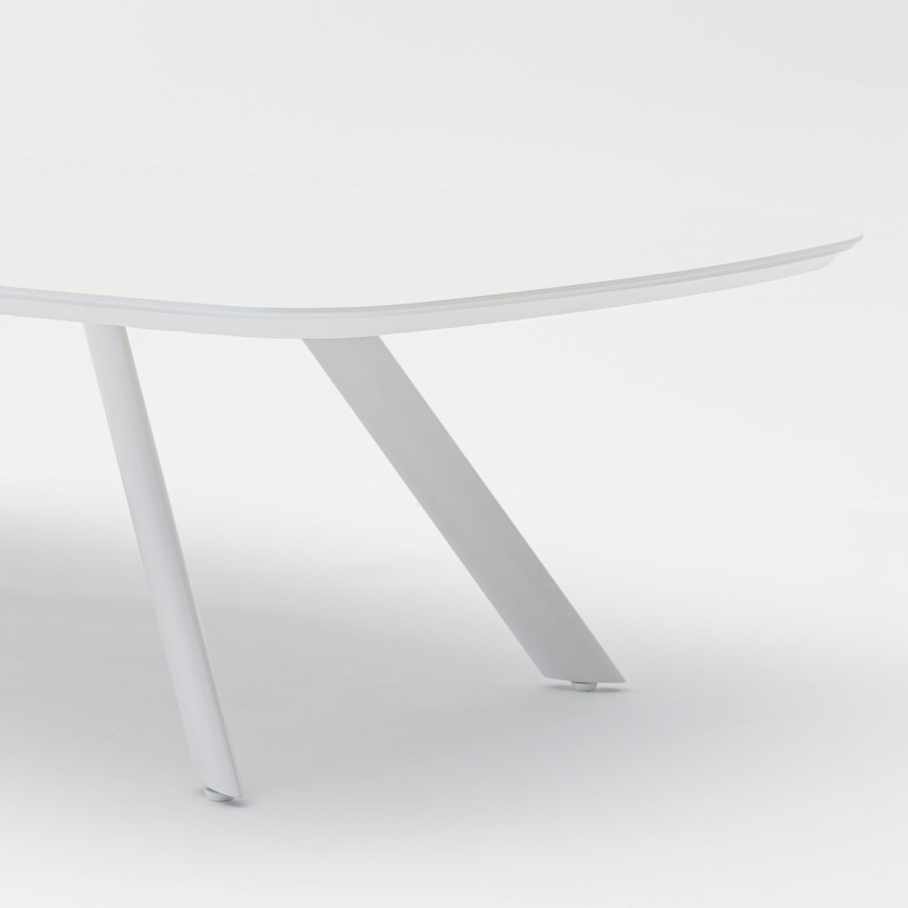 Mesa de centro Anmore aluminio blanco | Kubu #