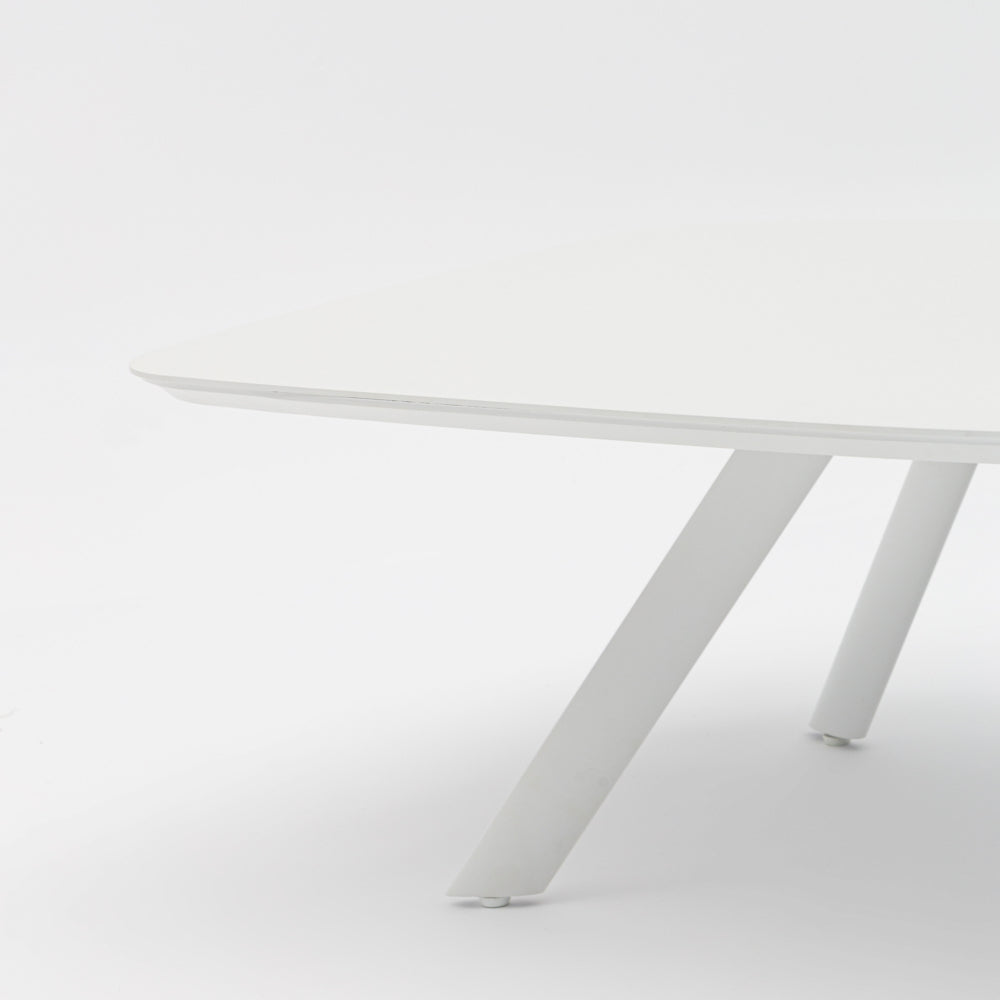Mesa de centro Anmore aluminio blanco | Kubu #