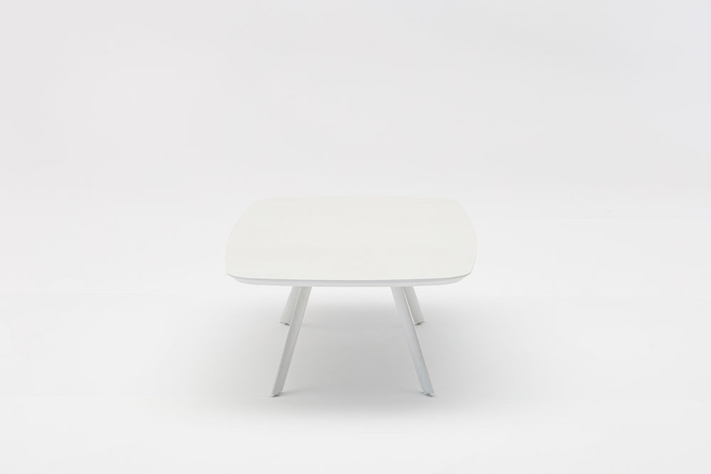Mesa de centro Anmore aluminio blanco | Kubu #