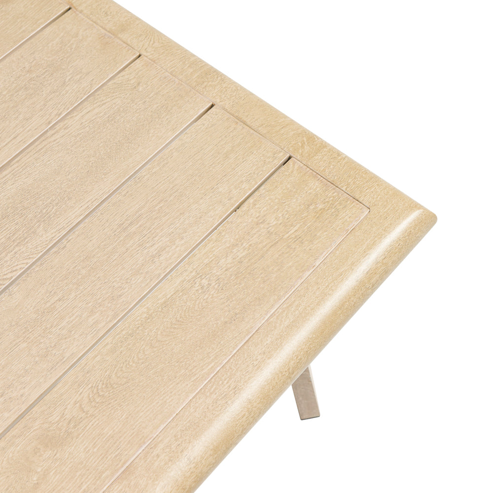Mesa de centro Harmony aluminio efecto madera | Kubu #