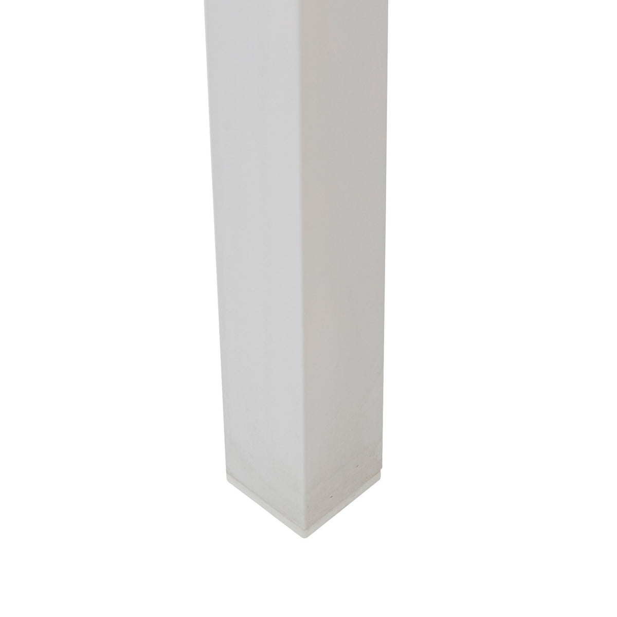 Mesa de comedor Adin 200 x 90 cm aluminio blanco cristal gris claro | KUBU #