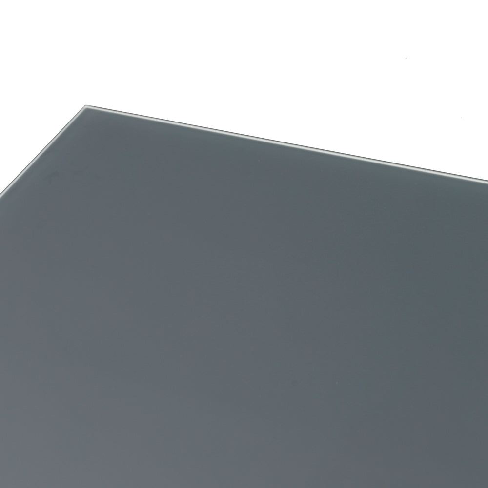 Mesa de comedor Adin 200 x 90 cm aluminio y cristal antracita