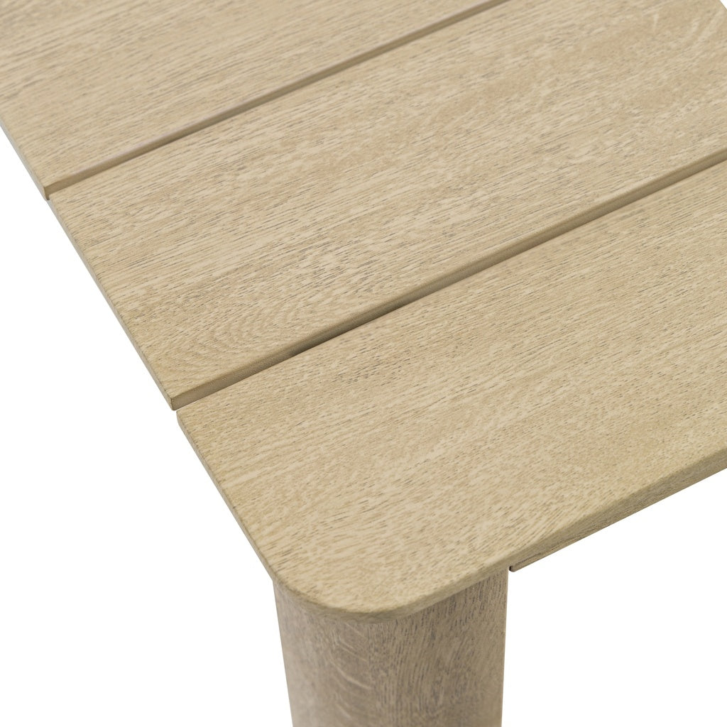 Mesa de comedor Harmony 160*88 cm aluminio efecto madera | Kubu #
