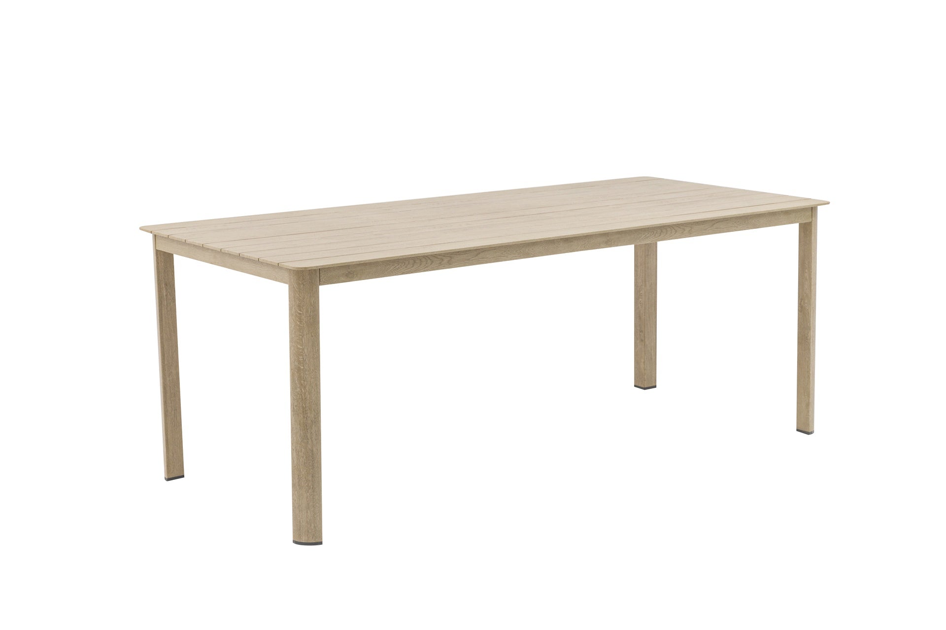 Mesa de comedor Harmony 200x88 cm aluminio efecto madera | Kubu #