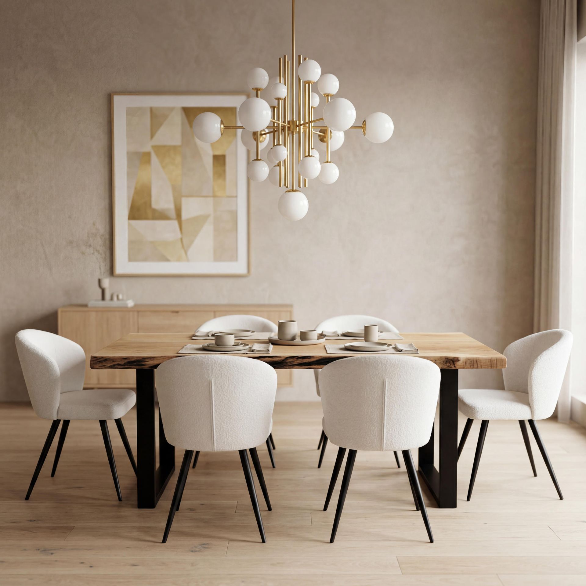 Mesa de comedor Janeiro 180x90x78cm | Madera de Acacia | KUBU #