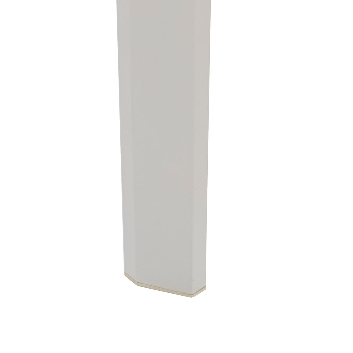 Mesa extensible ORICK 100 x 150/225 cm aluminio y cristal blanco | KUBU #