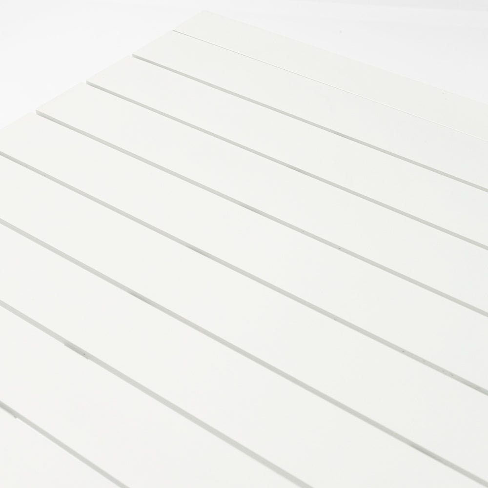 Mesa fija Byron 160 cm aluminio blanco | Kubu #