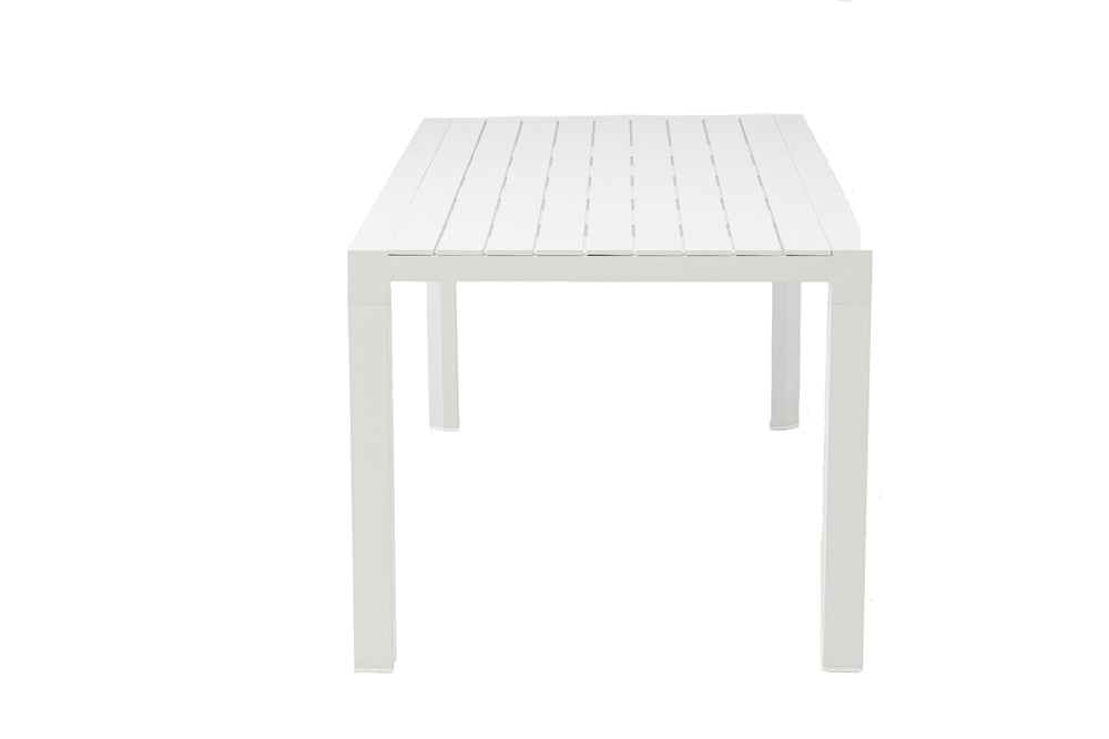 Mesa fija Byron 160 cm aluminio blanco | Kubu #