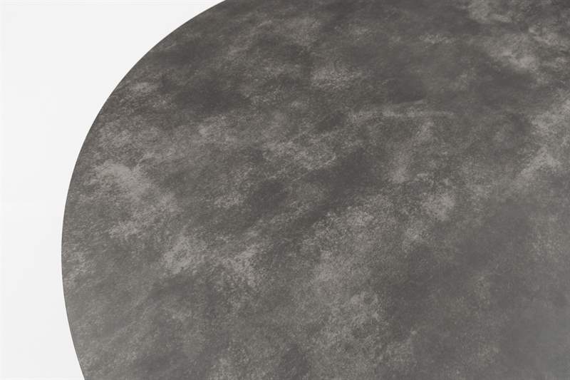 Mesa redonda Orick Ø 120 cm aluminio antracita cristal cerámico gris antracita.