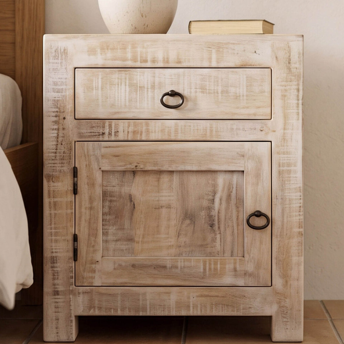 Mesita de noche Goa 50x40x60cm | Madera de Mango | KUBU #