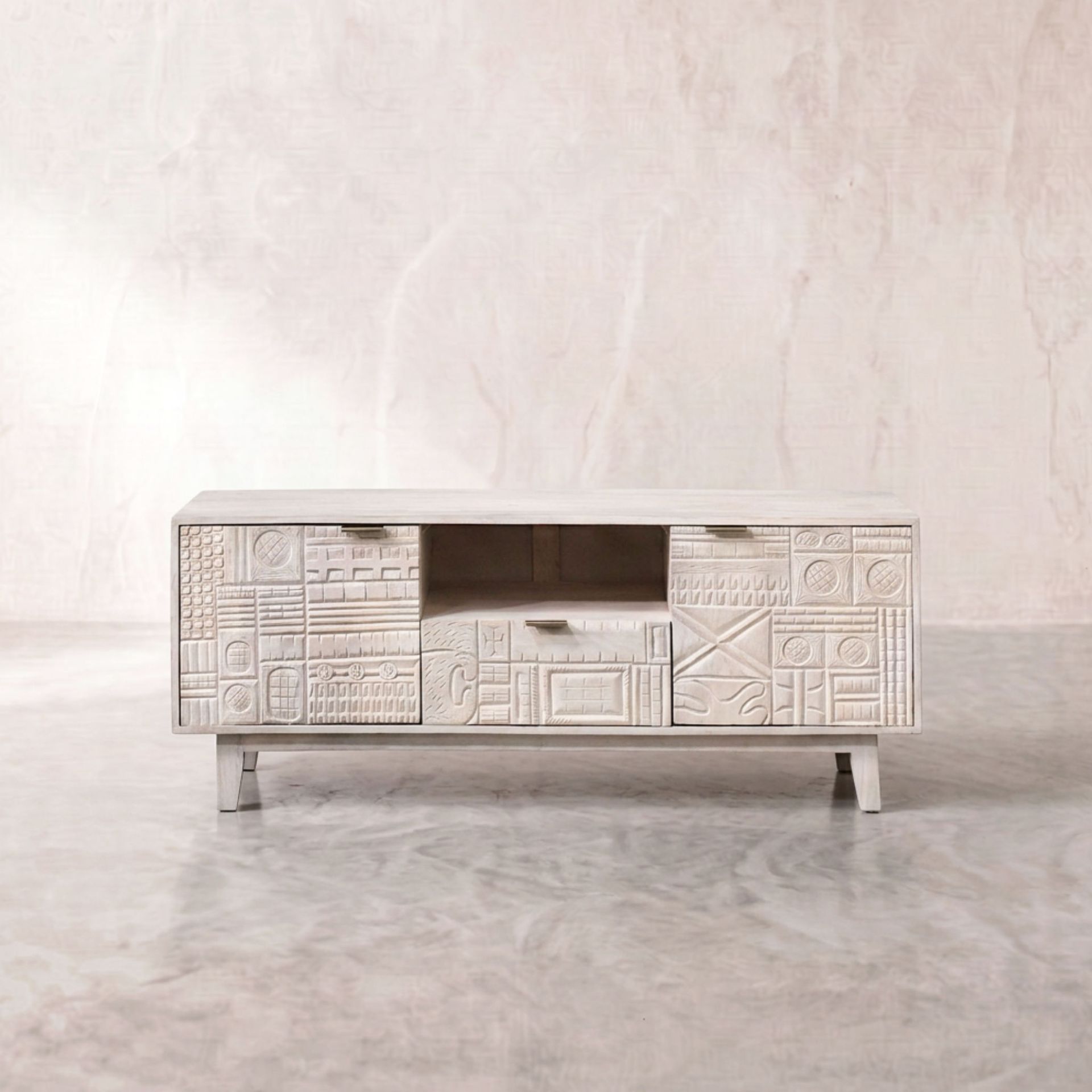 Mueble TV Maya 140 cm | Madera de mango | KUBU #