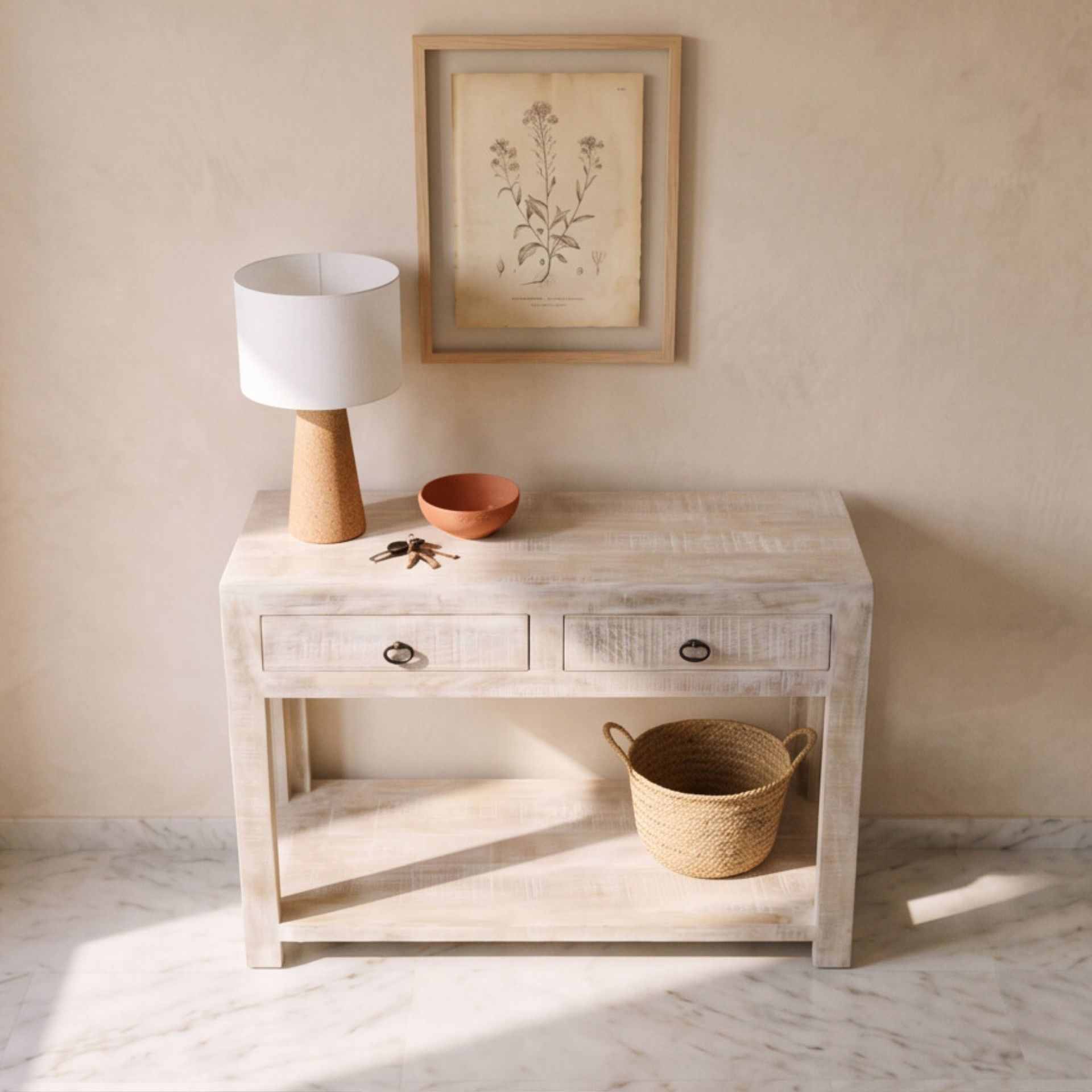 Recibidor consola Goa 100x35x80cm | Madera de Mango | KUBU #