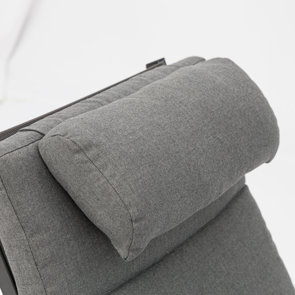 Sillón de comedor Albury aluminio antracita | Kubu #