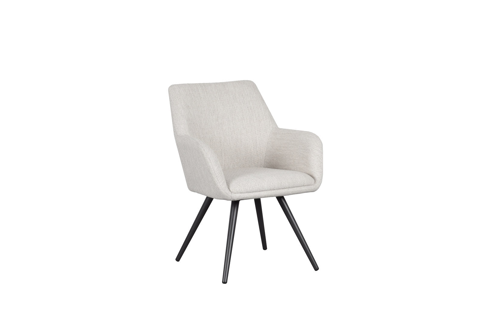 Silla de Comedor Exterior Eren | Aluminio Antracita y Textil Beige. | KUBU #