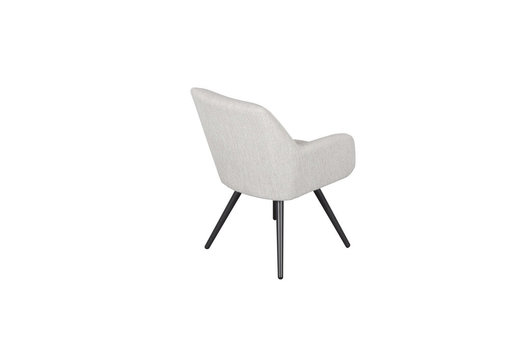 Silla de Comedor Exterior Eren | Aluminio Antracita y Textil Beige. | Kubu #