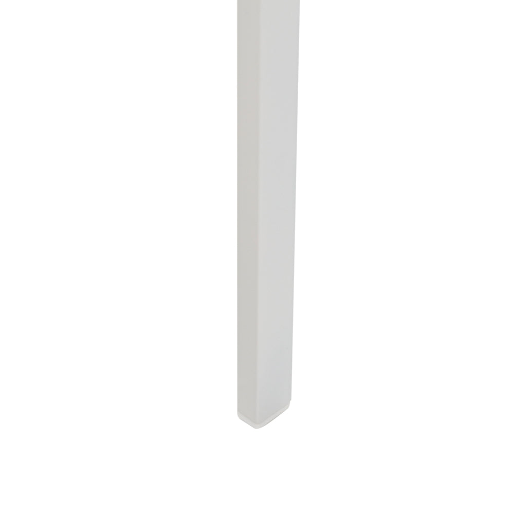 Silla de Comedor Exterior Orick | Aluminio Blanco y Textil Gris claro | Kubu #