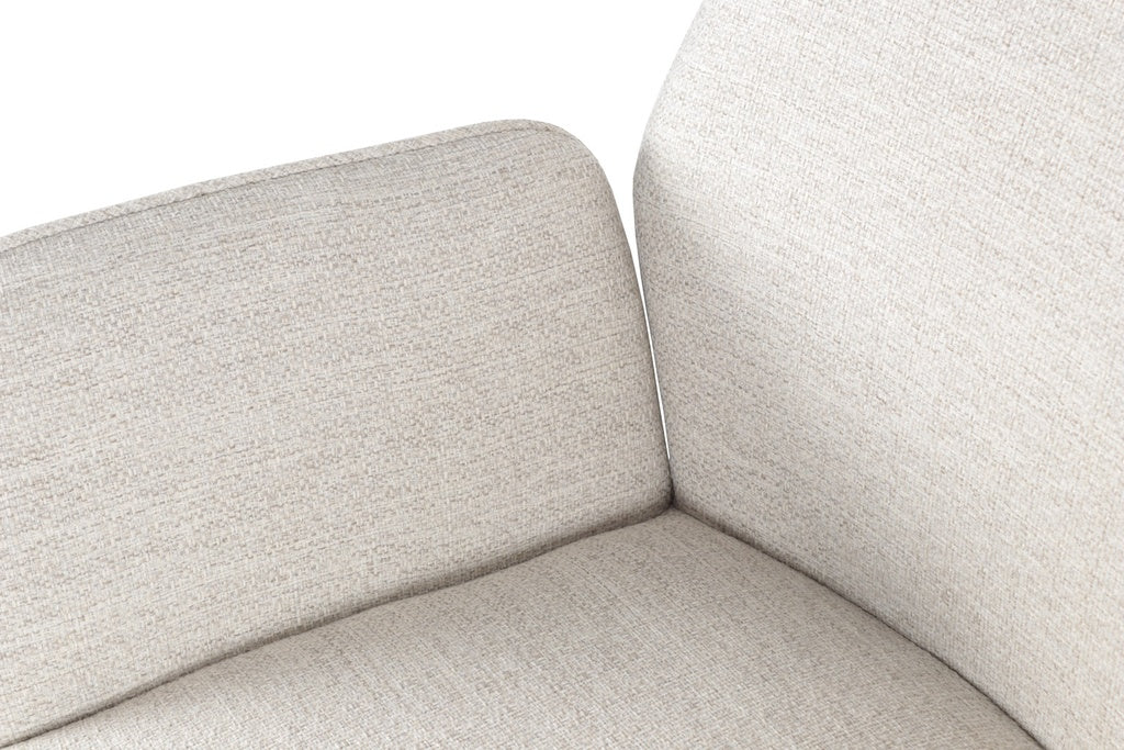 Silla de Comedor Giratoria Levin | Aluminio y Confort Beige | Kubu #