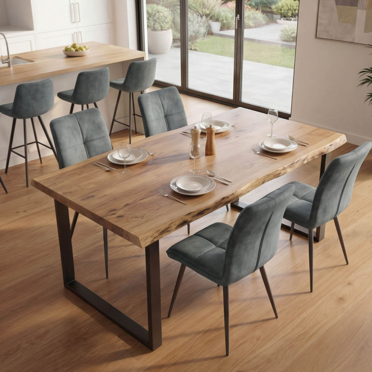 Silla de Comedor Nelson Petrol | Diseño y Confort | KUBU #