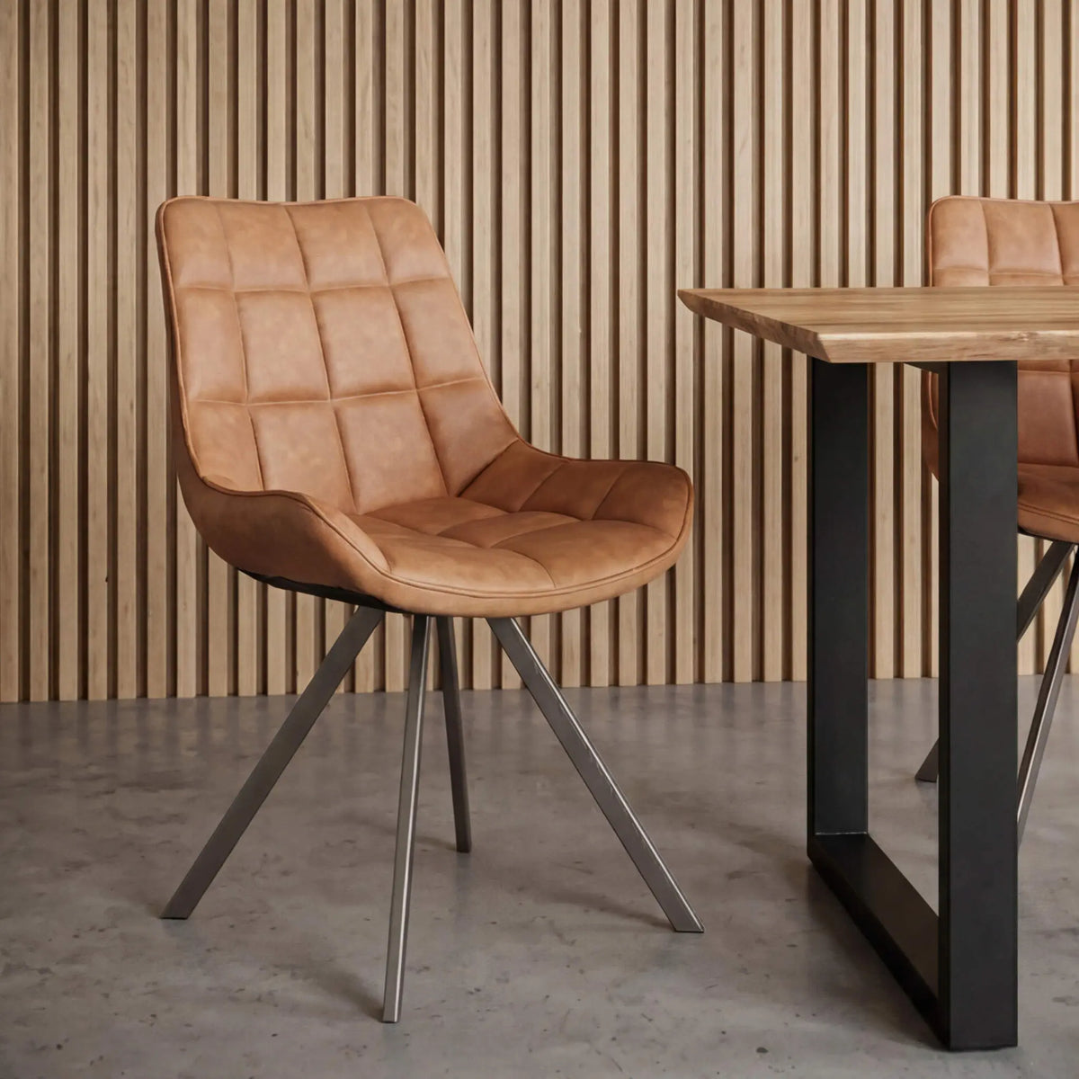 Silla de Comedor Vernon Camel | Diseño Vanguardista | KUBU #