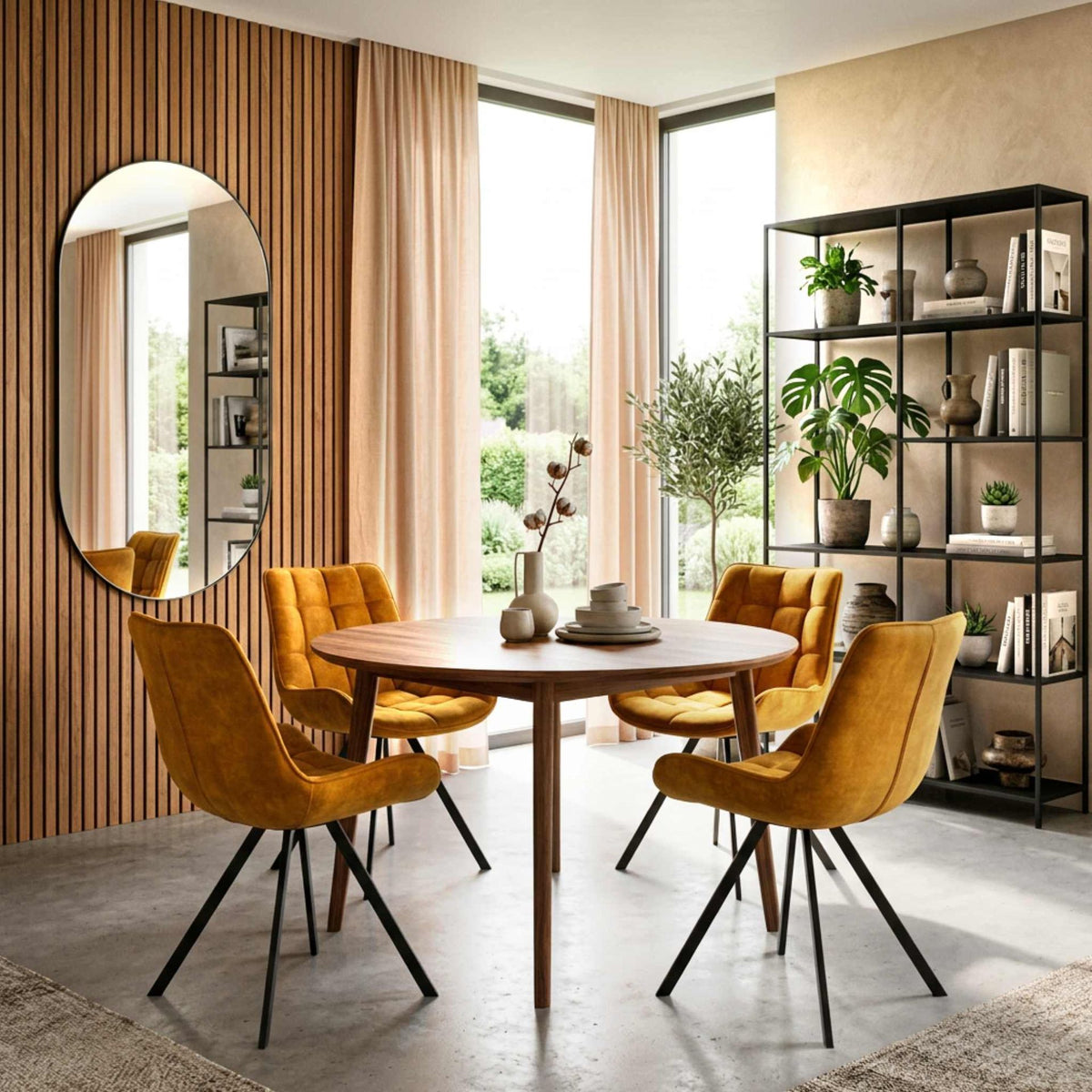 Silla de Comedor Vernon Gold | Diseño Vanguardista | KUBU #