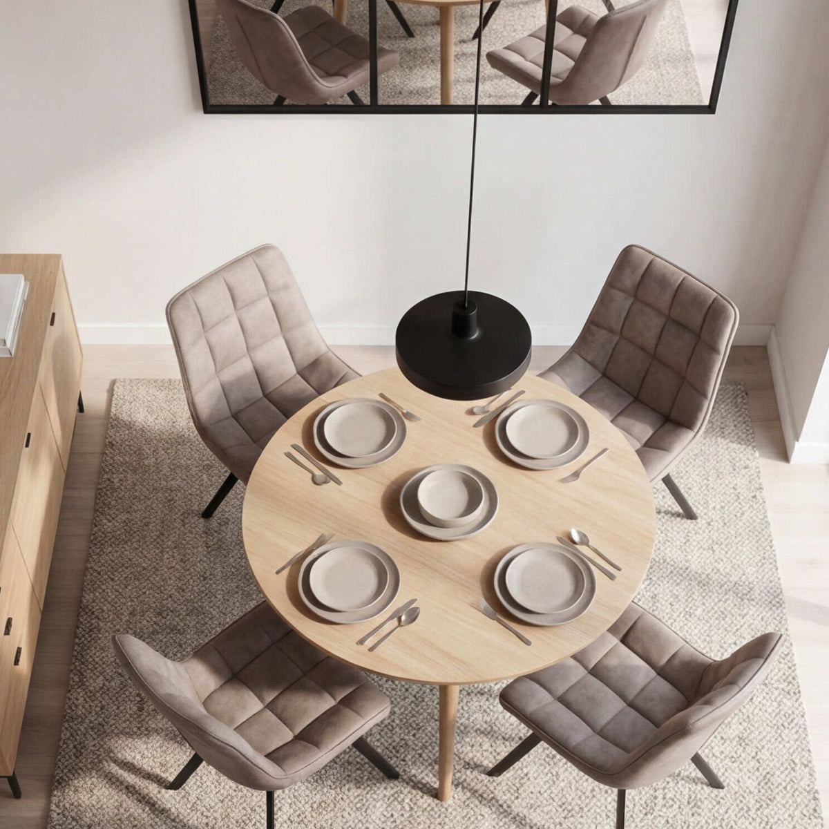 Silla de Comedor Vernon Grey | Diseño Vanguardista | KUBU #