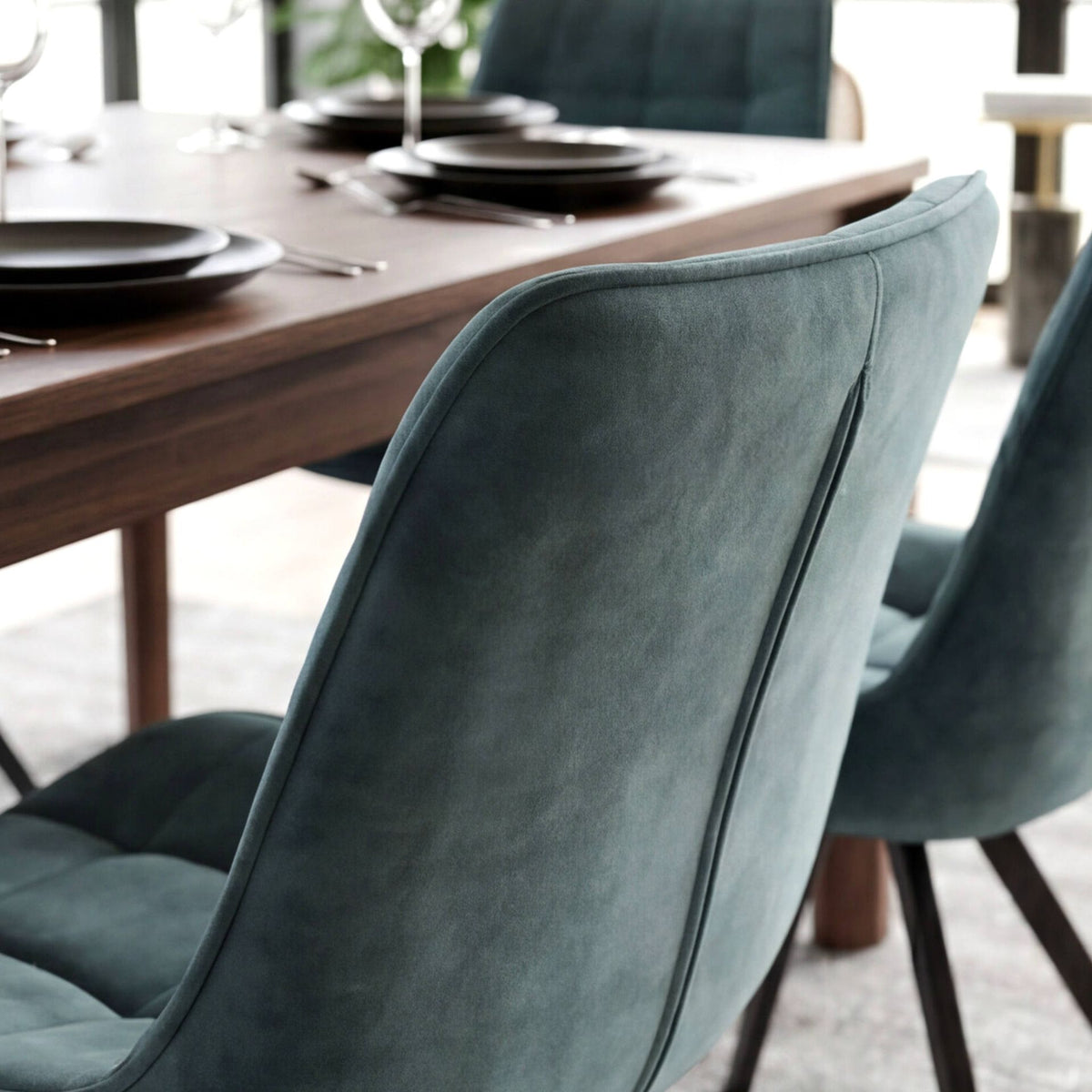 Silla de Comedor Vernon Petrol | Diseño Vanguardista | KUBU #