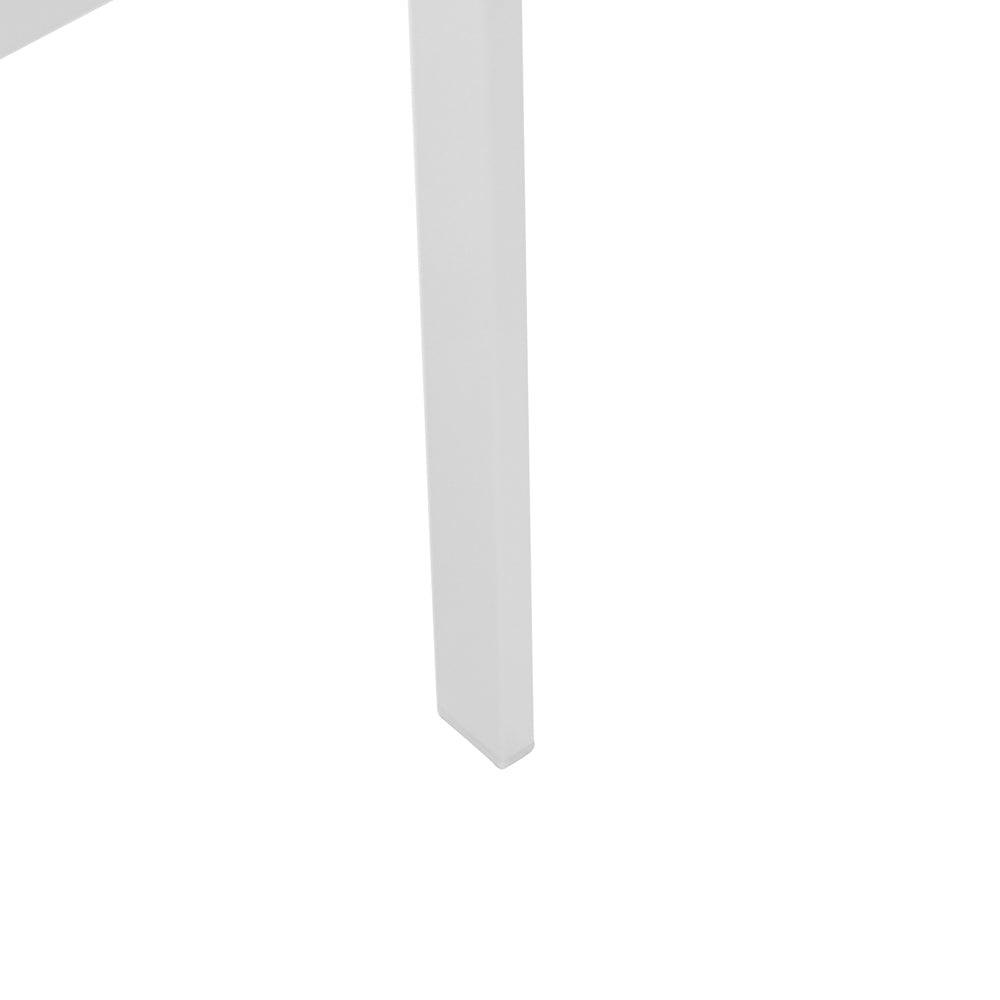 Silla de comedor Adin aluminio y textilene blanco | Kubu #