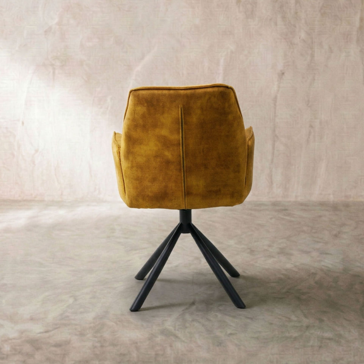 Silla de comedor con brazos Duncan Gold | Diseño Vanguardista | KUBU #